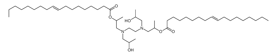 1-[2-hydroxypropyl-[2-[2-hydroxypropyl-[2-[(Z)-octadec-9-enoyl]oxypropyl]amino]ethyl]amino]propan-2-yl (Z)-octadec-9-enoate结构式