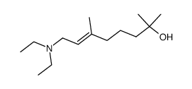 (E)-N,N-diethyl-7-hydroxy-3,7-octenylamine Structure