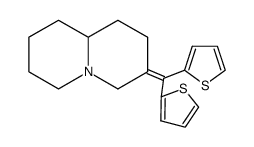 3-[二(2-噻吩基)亚甲基]八氢-2H-喹嗪结构式