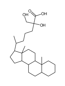 (6R)-6-[(8R,9S,10S,13R,14S,17R)-10,13-dimethyl-2,3,4,5,6,7,8,9,11,12,14,15,16,17-tetradecahydro-1H-cyclopenta[a]phenanthren-17-yl]-2-hydroxy-2-(hydroxymethyl)heptanoic acid Structure