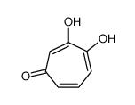 3,4-dihydroxycyclohepta-2,4,6-trien-1-one结构式