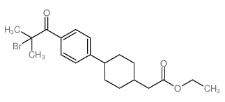 2-(4-(4-(2-溴-2-甲基丙酰基)苯基)环己基)乙酸乙酯图片