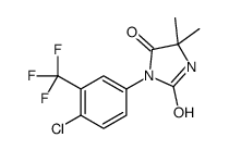 3-[4-chloro-3-(trifluoromethyl)phenyl]-5,5-dimethylimidazolidine-2,4-dione Structure