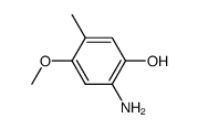 Phenol, 2-amino-4-methoxy-5-methyl- (9CI) Structure