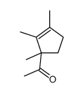 1-(1,2,3-trimethylcyclopent-2-en-1-yl)ethanone Structure