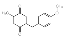 2,5-Cyclohexadiene-1,4-dione,2-[(4-methoxyphenyl)methyl]-5-methyl- structure