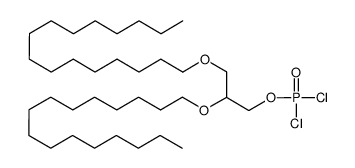 1,2-di-O-hexadecyl-rac-glycero-3-phosphoric acid dichloride Structure