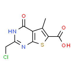 2-(CHLOROMETHYL)-5-METHYL-4-OXO-3,4-DIHYDROTHIENO[2,3-D]PYRIMIDINE-6-CARBOXYLIC ACID picture