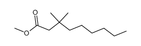 3,3-dimethyl-nonanoic acid methyl ester Structure