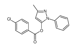 (5-methyl-2-phenylpyrazol-3-yl) 4-chlorobenzoate结构式