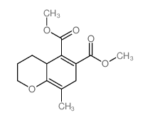 dimethyl 8-methyl-3,4,4a,7-tetrahydro-2H-chromene-5,6-dicarboxylate结构式