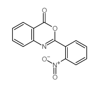 9-(2-nitrophenyl)-8-oxa-10-azabicyclo[4.4.0]deca-1,3,5,9-tetraen-7-one structure