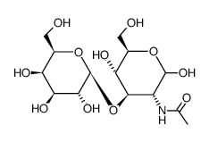 N-((3R,4R,5S,6R)-2,5-dihydroxy-6-(hydroxymethyl)-4-(((2R,3R,4S,5R,6R)-3,4,5-trihydroxy-6-(hydroxymethyl)tetrahydro-2H-pyran-2-yl)oxy)tetrahydro-2H-pyran-3-yl)acetamide结构式