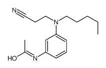 N-[3-[2-cyanoethyl(pentyl)amino]phenyl]acetamide Structure