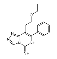 8-(2-ethoxyethyl)-7-phenyl-[1,2,4]triazolo[4,3-c]pyrimidin-5-amine结构式