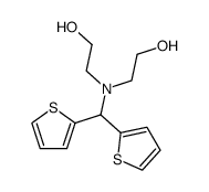 2,2'-((di(thiophen-2-yl)methyl)azanediyl)bis(ethan-1-ol) Structure