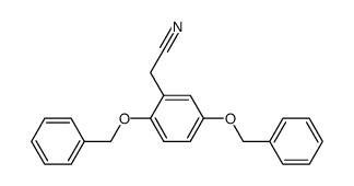 2,5-bisbenzyloxybenzyl cyanide结构式