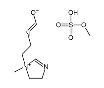 N-[2-(1-methyl-4,5-dihydroimidazol-1-ium-1-yl)ethyl]formamide,methyl sulfate Structure