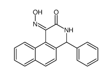 1-hydroxyimino-4-phenyl-3,4-dihydrobenzo[f]isoquinolin-2-one结构式