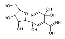 1 beta-D-ribofuranosylpyridin-4-one 3-carboxamide结构式