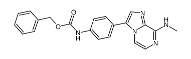 [4-(8-methylamino-imidazo[1,2-a]pyrazin-3-yl)-phenyl]-carbamic acid benzyl ester Structure