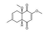 (4aR,8aR)-2,8a-Dimethoxy-6-methyl-4a,5,8,8a-tetrahydro-[1,4]naphthoquinone Structure