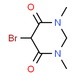 4,6(1H,5H)-Pyrimidinedione,5-bromodihydro-1,3-dimethyl-(9CI) structure