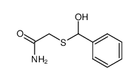 (α-hydroxy-benzylsulfanyl)-acetic acid amide结构式