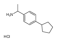 1-(4-cyclopentylphenyl)ethanamine,hydrochloride Structure