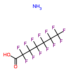 Tridecafluoroheptanoic acid ammoniate (1:1) Structure