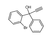 1-phenyl-1-(2-bromophenyl)prop-2-yn-1-ol Structure