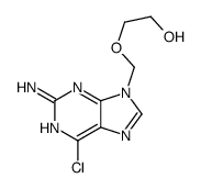 2-[(2-amino-6-chloropurin-9-yl)methoxy]ethanol Structure