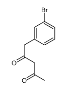 1-(3-bromophenyl)pentane-2,4-dione Structure