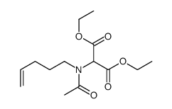 diethyl 2-[acetyl(pent-4-enyl)amino]propanedioate结构式