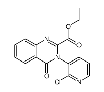 3-(2-chloro-3-pyridyl)-3,4-dihydro-4-oxo-2-quinazolinecarboxylic acid ethyl ester Structure