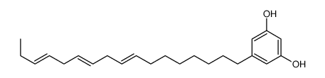 5-heptadeca-8,11,14-trienylbenzene-1,3-diol结构式