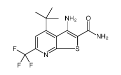 Thieno[2,3-b]pyridine-2-carboxamide, 3-amino-4-(1,1-dimethylethyl)-6-(trifluoromethyl) Structure