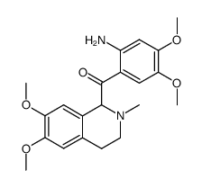 1-(2'-amino-4',5'-dimethoxy-α-oxobenzyl)-6,7-dimethoxy-2-methyl-1,2,3,4-tetrahydroisoquinoline Structure