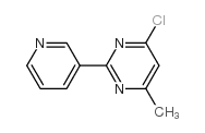 4-氯-2-(3-吡啶)-6-甲基嘧啶结构式