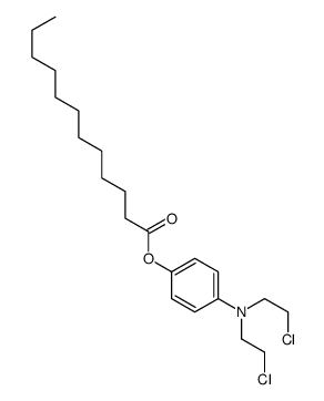 [4-[bis(2-chloroethyl)amino]phenyl] dodecanoate Structure