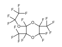 2,2,3,5,6-pentafluoro-5-(pentafluoroethoxy)-3,6-bis(trifluoromethyl)-1,4-dioxane Structure