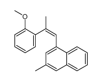 1-[(Z)-2-(2-methoxyphenyl)prop-1-enyl]-3-methylnaphthalene结构式