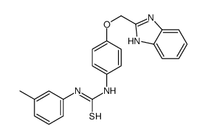 3-[4-(1H-benzoimidazol-2-ylmethoxy)phenyl]-1-(3-methylphenyl)thiourea结构式