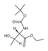 ethyl (2S,3R)-3-hydroxy-2-tert-butylcarbonylaminobutanoate Structure
