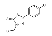 3-(chloromethyl)-5-(4-chlorophenyl)-1,3,4-thiadiazole-2-thione Structure