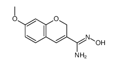 N'-hydroxy-7-methoxy-2H-chromene-3-carboximidamide Structure