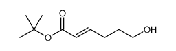 2-Hexenoic acid, 6-hydroxy-, 1,1-dimethylethyl ester, (2E)结构式