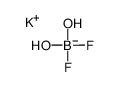 Potassium difluorodihydroxyborate(1-) Structure