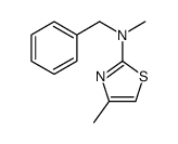 N-benzyl-N,4-dimethyl-1,3-thiazol-2-amine结构式