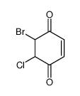 5-bromo-6-chlorocyclohex-2-ene-1,4-dione结构式